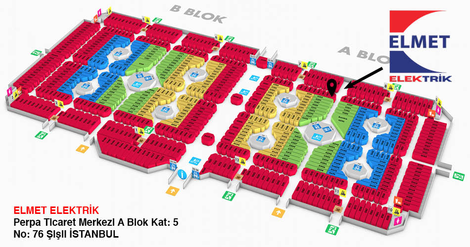 Elmet Elektrik Perpa Adres Kroki Kat Planı