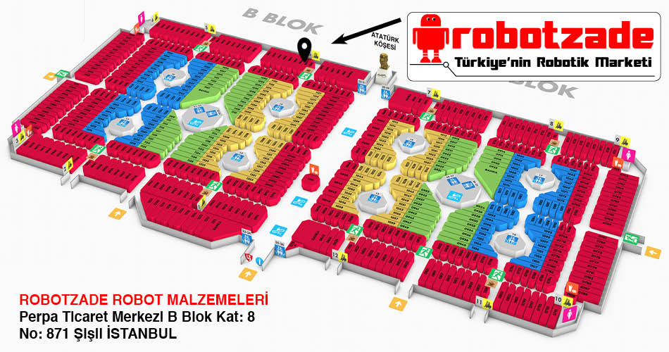Robotzade Perpa Adres Kroki Kat Planı