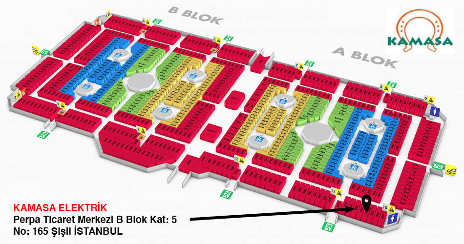 Kamasa Elektrik Perpa Adres Kroki Kat Planı