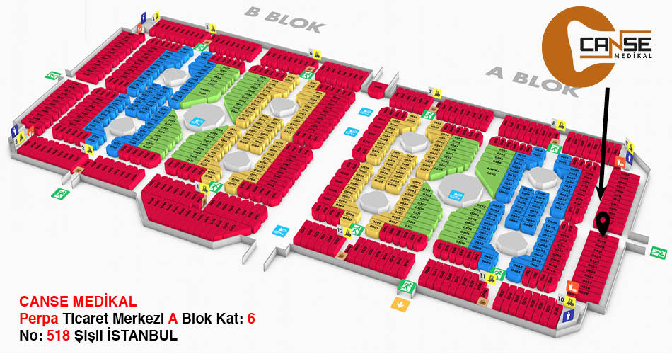 Canse Medikal Perpa Adres Kroki Kat Planı