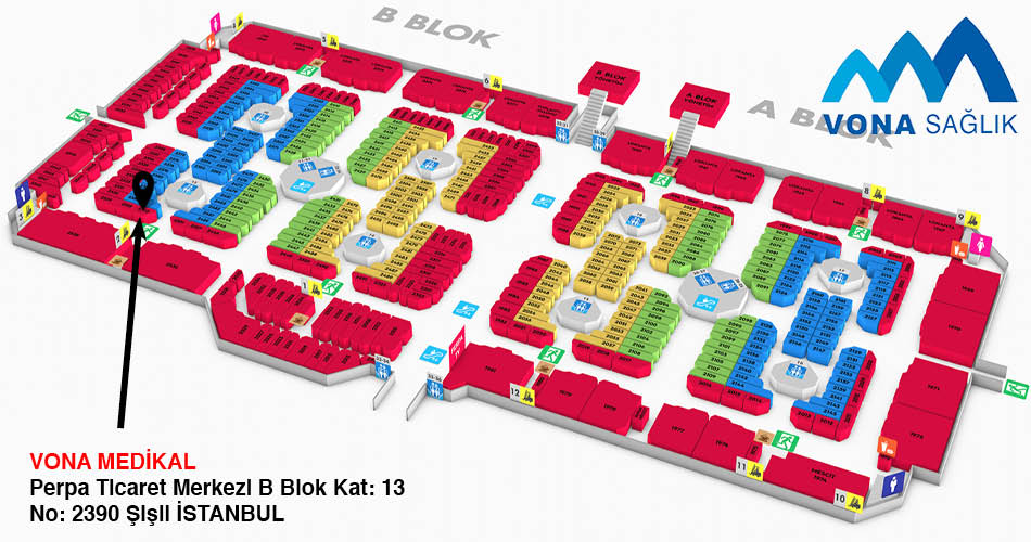 Vona Medikal Perpa Adres Kroki Kat Planı