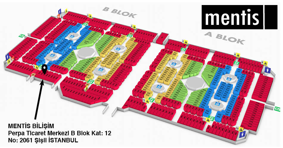 Mentis Bilişim Perpa Adres Kroki Kat Planı