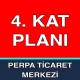 Perpa 4. Kat Planı 4. Kat Kroki