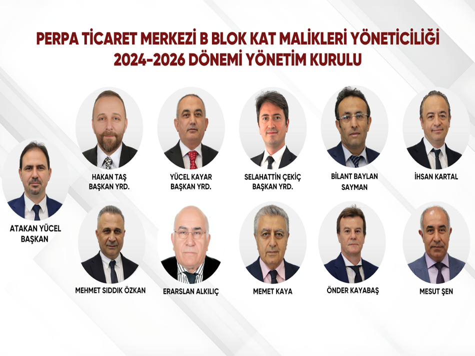 Perpa B Blok Kat Malikleri Yöneticiliği