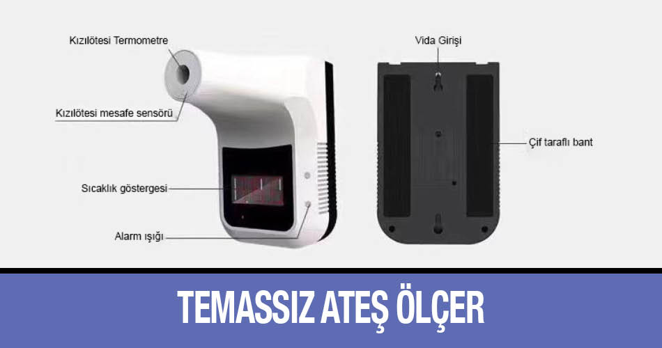 Temassız Ateş Ölçer Suprema Kızılötesi Termometre Perpa