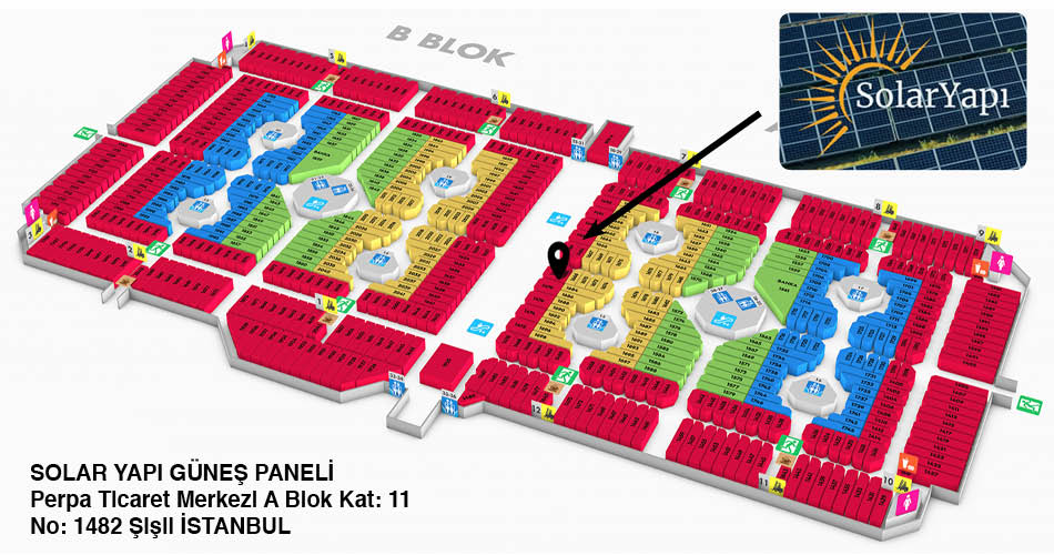 Solar Yapı Perpa Adres Kroki Kat Planı