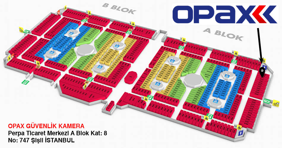 Opax Güvenlik Perpa Adres Kroki Kat Planı