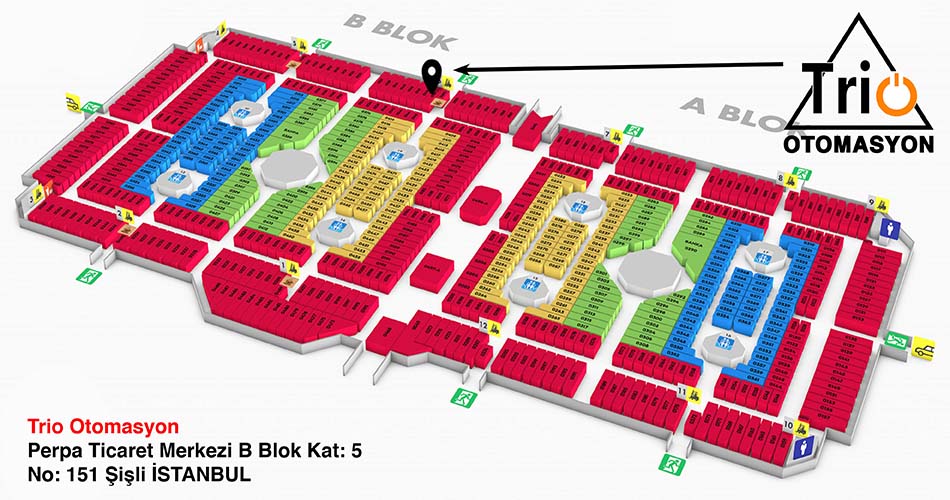 Trio Otomasyon Perpa Adres Kroki Kat Planı