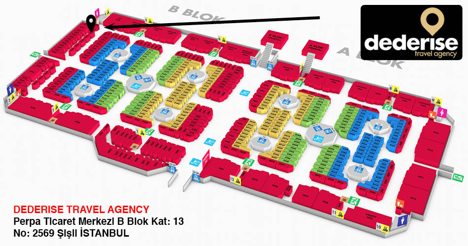 Dederise Turizm Perpa Adres Kroki Kat Planı