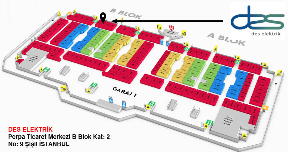 Des Elektrik Perpa Adres Kroki Kat Planı