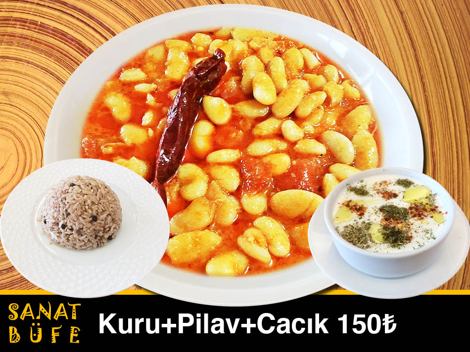 Kuru Fasulye Pilav cacık 150 TL