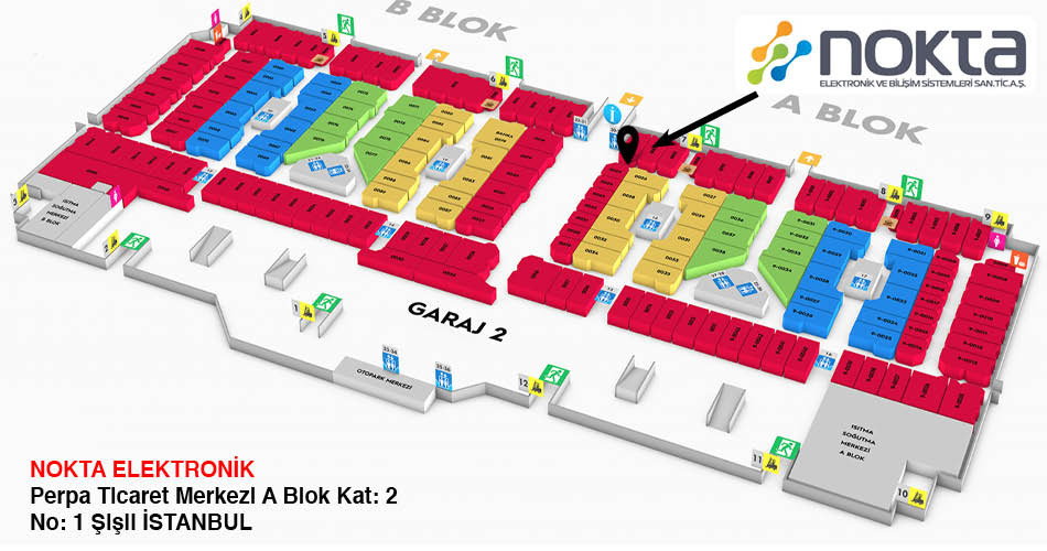 Nokta Elektronik Perpa Adres Kroki Kat Planı