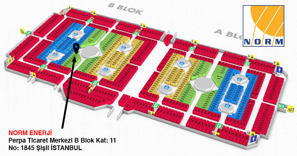 Norm Enerji Perpa Adres Kroki Kat Planı