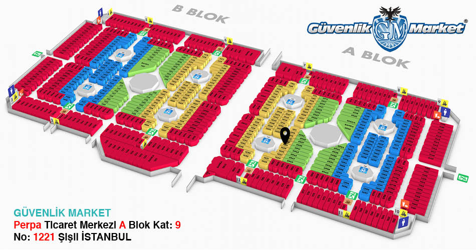 Güvenlik Market Perpa Adres Kroki Kat Planı