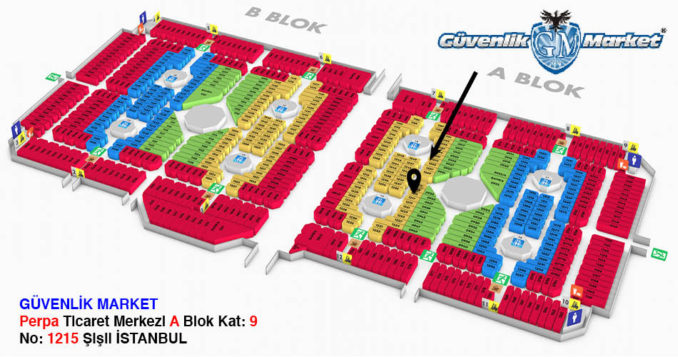 Güvenlik Market Perpa Adres Kroki Kat Planı