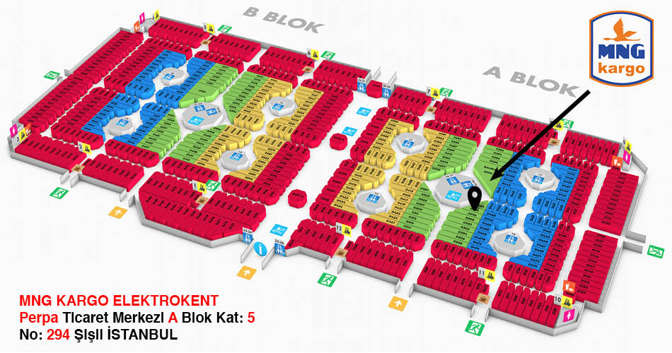 MNG Kargo Elektrokent Şubesi Adres Kroki Kat Planı