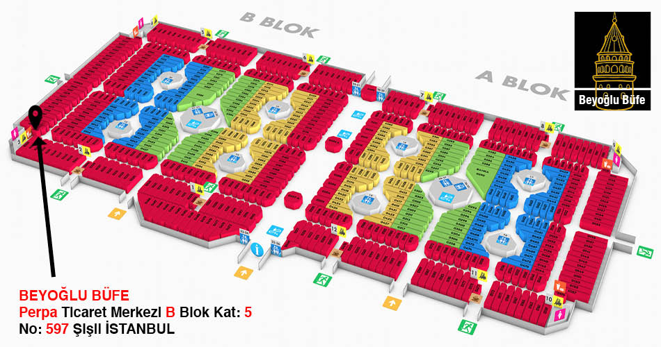Beoğlu Büfe Perpa Adres Kroki Kat Planı